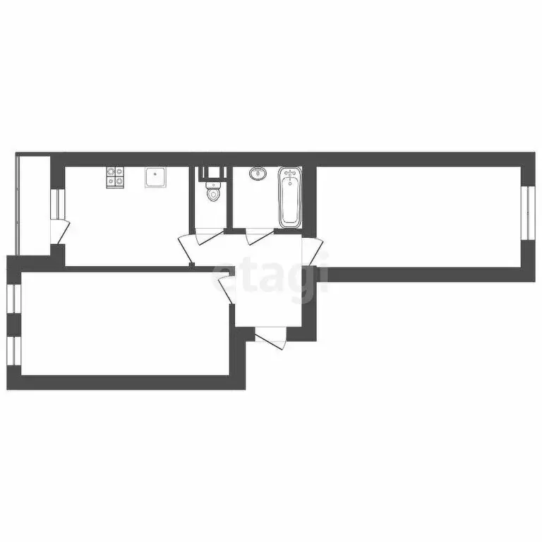 2-комнатная квартира: Тамбов, Державинская улица, 13 (64.3 м) - Фото 1