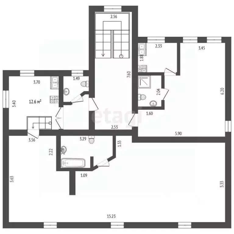 3-к кв. Костромская область, Кострома ул. Горького, 9/23 (75.0 м) - Фото 1