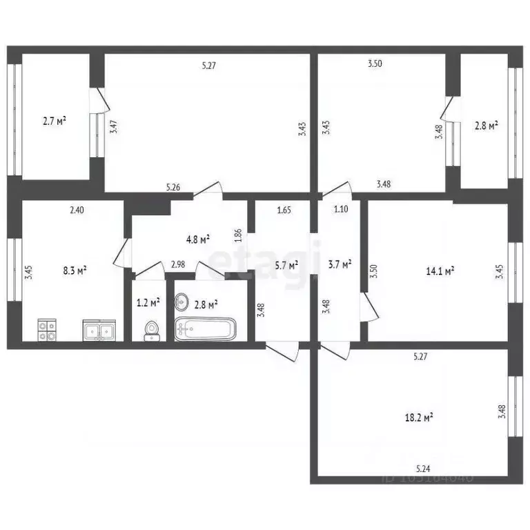4-к кв. Крым, Феодосия ул. Дружбы, 42Б (92.5 м) - Фото 2