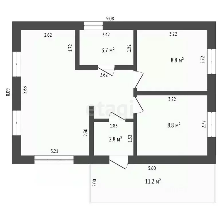 Дом в Тюменская область, Тюменский муниципальный округ, д. Головина ... - Фото 2
