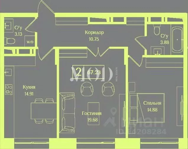 2-к кв. Москва ул. 1-я Бухвостова, 2к3 (64.0 м) - Фото 2