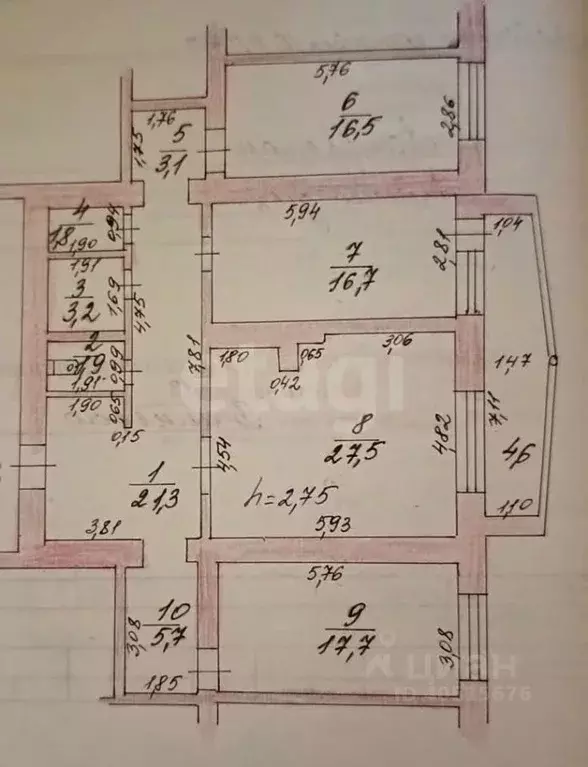 3-к кв. Татарстан, Лениногорск ул. Белинского, 3 (115.0 м) - Фото 2