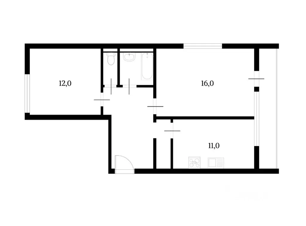 2-к кв. Московская область, Мытищи ул. Щербакова, 1к1 (53.0 м) - Фото 1