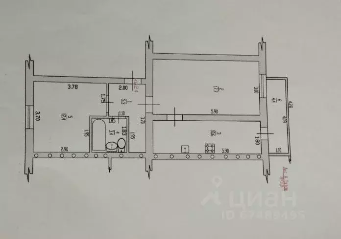 2-к кв. Краснодарский край, Анапа ул. Русская, 23 (51.0 м) - Фото 2