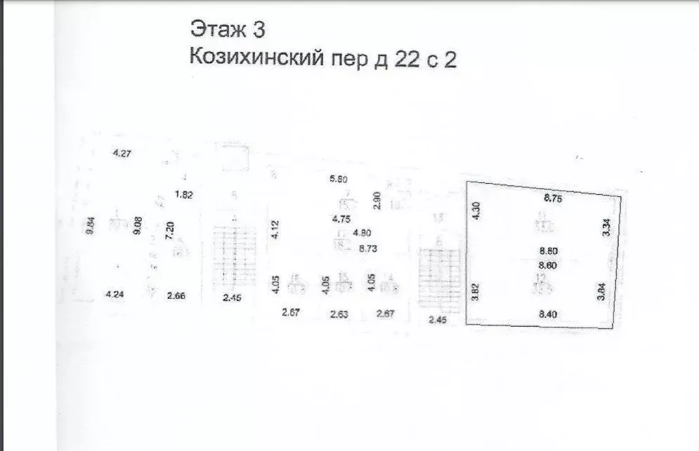 Офис в Москва Большой Козихинский пер., 22С2 (62 м) - Фото 0