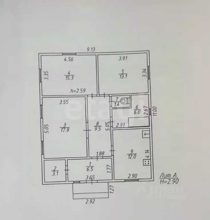 Дом в Калужская область, Ферзиковский район, Грабцево с/пос, с. ... - Фото 2