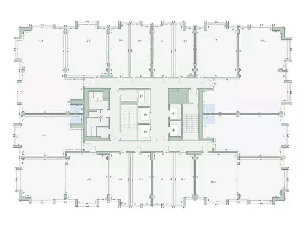 Офис в Москва 1-й Варшавский проезд, 1АС32 (161 м) - Фото 2