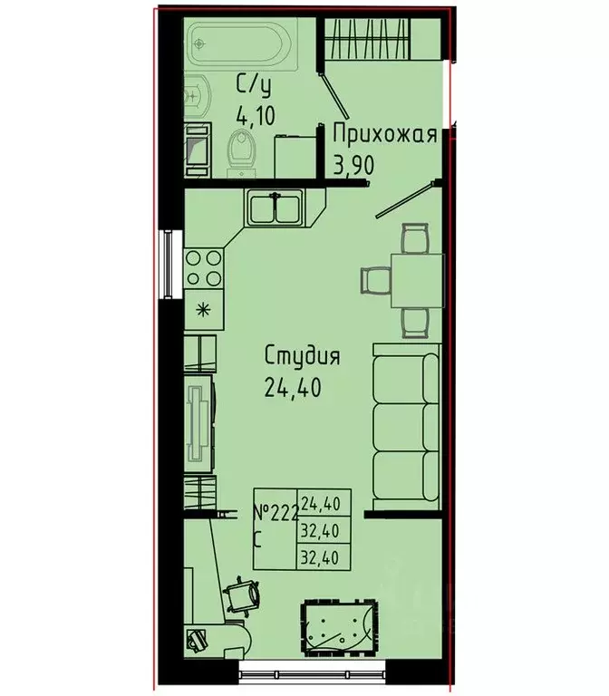 Студия Ленинградская область, Коммунар г. Гатчинский муниципальный ... - Фото 1
