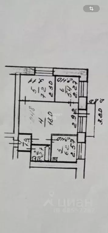 3-к кв. Свердловская область, Серов ул. Ленина, 148 (41.4 м) - Фото 2