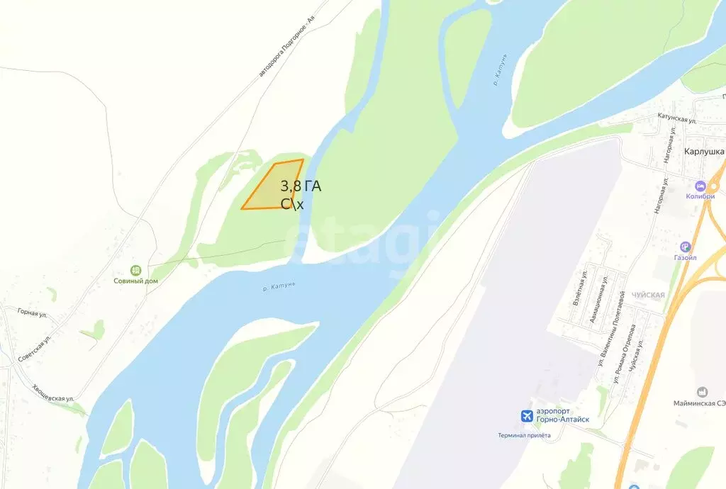 Участок в Алтайский район, Айский сельсовет, село Ая (382 м) - Фото 1