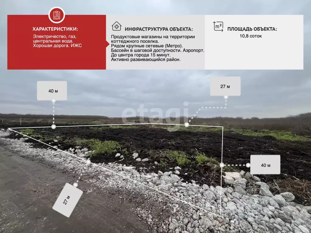 Участок в Архангельская область, Архангельск Талажское ш. (10.8 сот.) - Фото 1