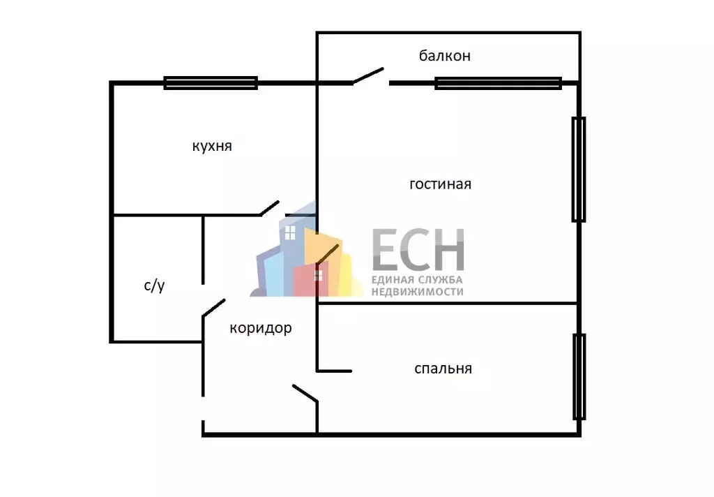 2-комнатная квартира: Тула, улица Макара Мазая, 9 (46.6 м) - Фото 1