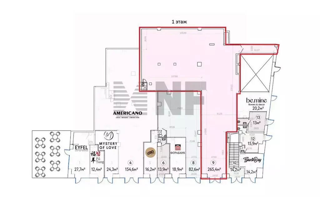 Торговая площадь в Москва Новослободская ул., 19С1 (265 м) - Фото 1