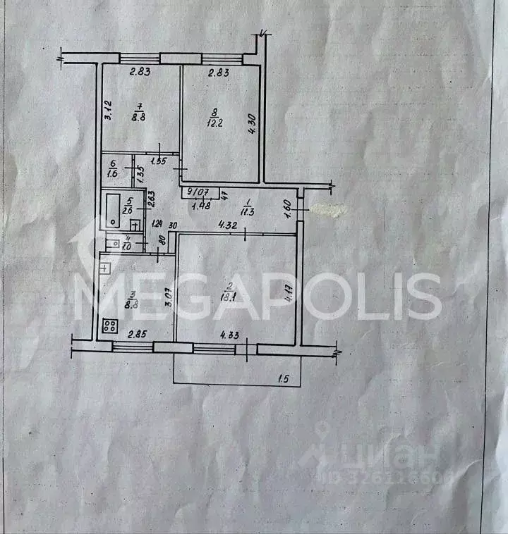 3-к кв. Забайкальский край, Чита ул. Шилова, 89 (66.6 м) - Фото 2