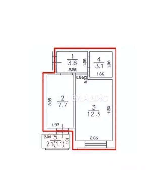 1-к кв. Калининградская область, Пионерский ул. Гептнера, 15 (27.0 м) - Фото 2