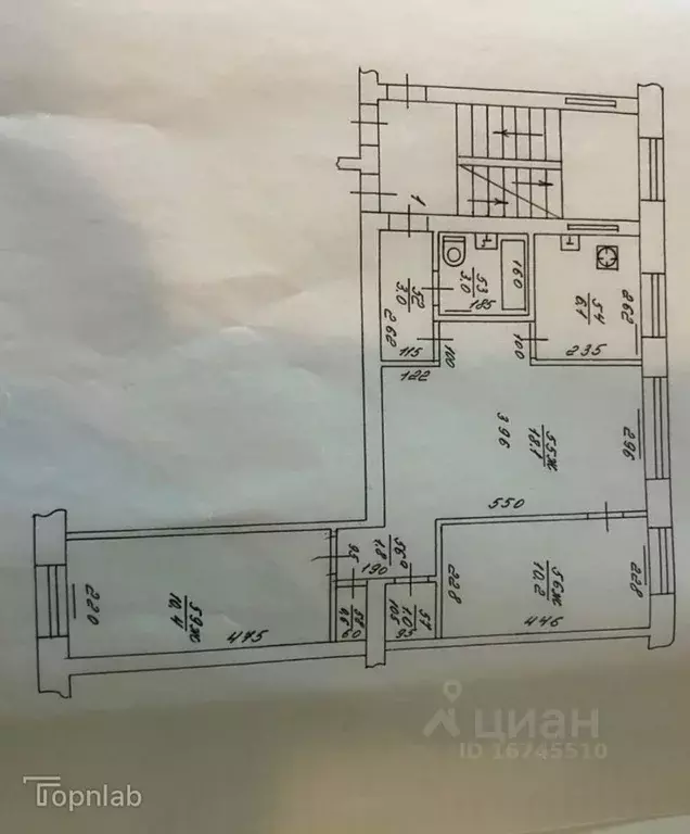 3-к кв. Калининградская область, Калининград ул. Чайковского, 6 (54.2 ... - Фото 2