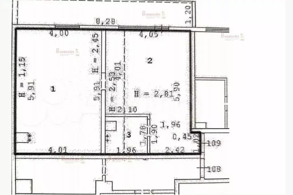 2-комнатная квартира: Большой Исток, Красноармейская улица, 60 (44 м) - Фото 1