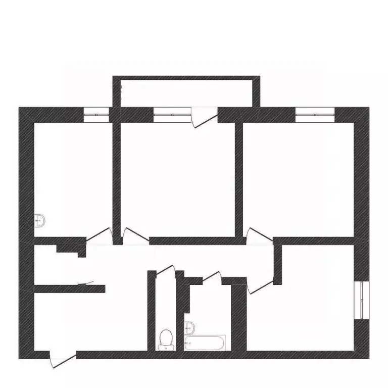 3-к кв. Кемеровская область, Новокузнецк Ноградская ул., 11 (80.5 м) - Фото 2