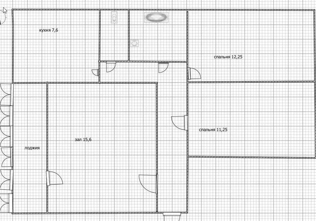 3-к кв. Башкортостан, Уфа ул. Ахметова, 318к1 (62.0 м) - Фото 2