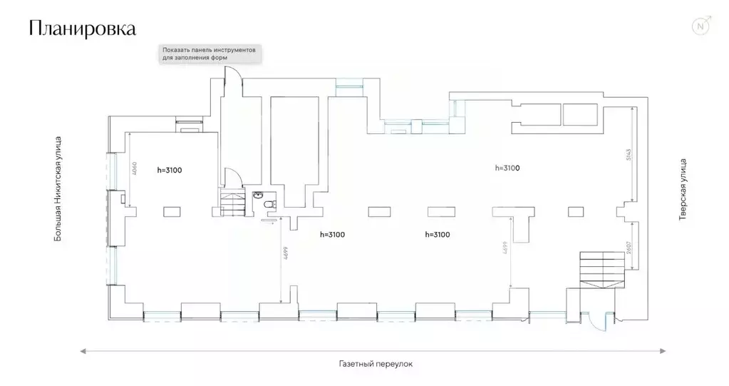 Помещение свободного назначения в Москва Большая Никитская ул., 12 ... - Фото 2