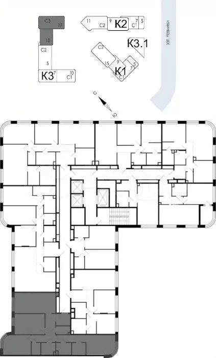 3-к. квартира, 101,7 м, 4/17 эт. - Фото 1