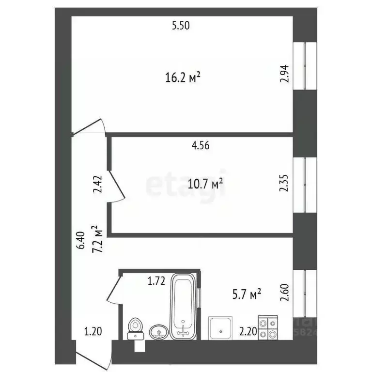 2-к кв. Удмуртия, Ижевск Кирзаводская ул., 15 (43.0 м) - Фото 0