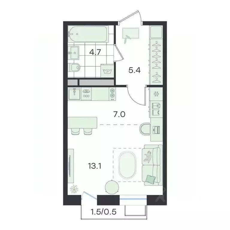 Студия Московская область, Раменский муниципальный округ, Ильинский ... - Фото 1