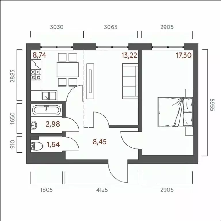 2-к кв. Иркутская область, Иркутск Дальневосточная ул., 46А (52.33 м) - Фото 0