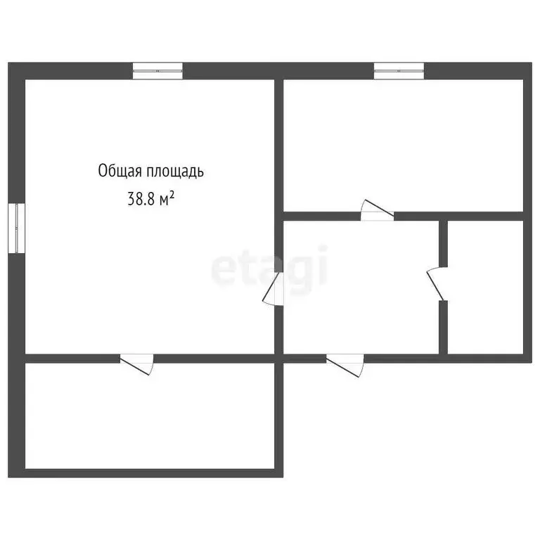 Квартира-студия: Прокопьевск, Цикличная улица, 15 (38.8 м) - Фото 0
