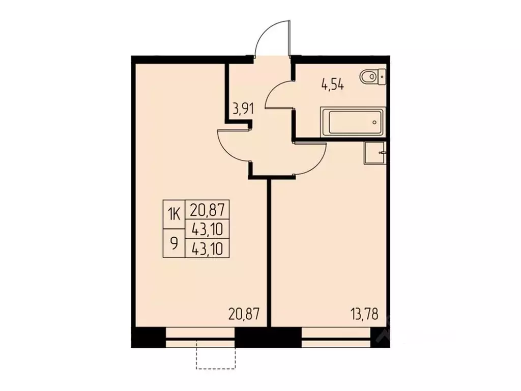 1-к кв. Московская область, Ивантеевка Пушкинский городской округ,  ... - Фото 1