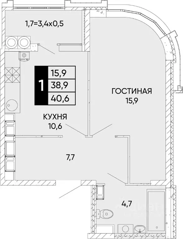 3-к кв. Ростовская область, Ростов-на-Дону ул. Бориса Слюсаря, 23 ... - Фото 0