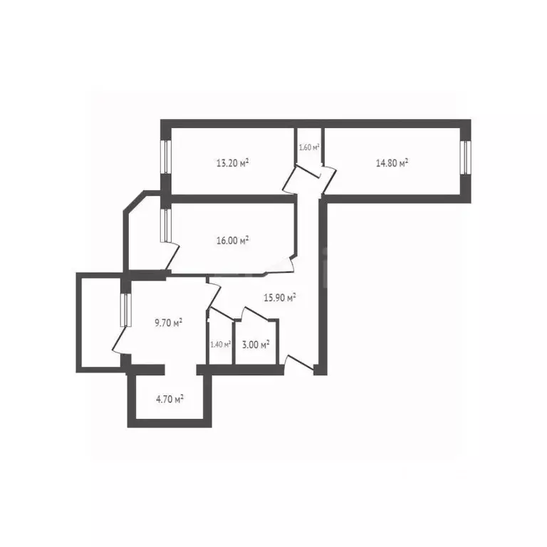 3-к кв. Брянская область, Брянский район, Снежское с/пос, пос. Путевка ... - Фото 2