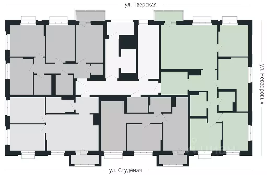 4-к кв. Нижегородская область, Нижний Новгород Резиденция жилой ... - Фото 1