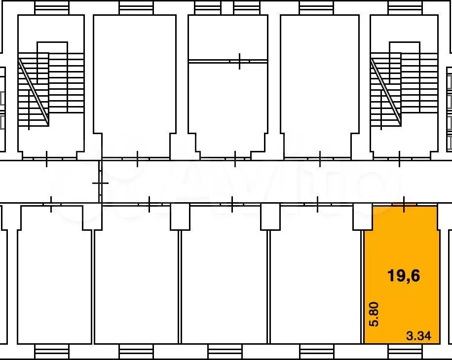 Офис, 19.6 м - Фото 0