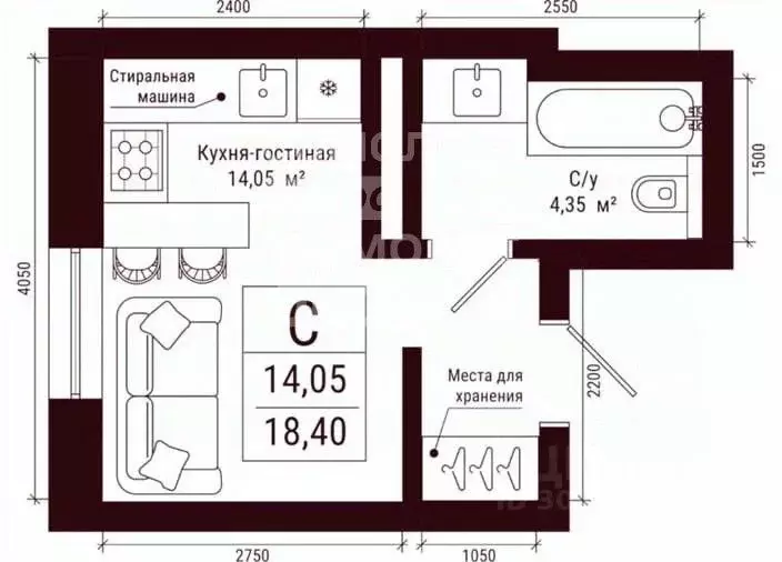 Студия Башкортостан, Уфа ул. Аксакова, 53 (18.4 м) - Фото 1