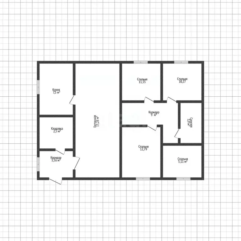 3-к кв. Адыгея, Майкоп ул. Операторская, 2 (80.9 м) - Фото 2