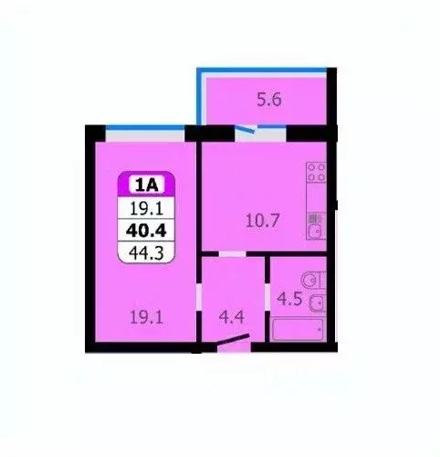 1-к кв. Чувашия, Новочебоксарск Восточная ул., 1к2 (44.3 м) - Фото 0