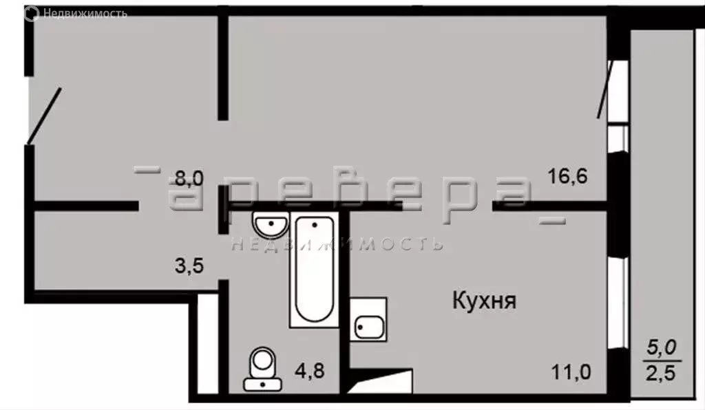 1-комнатная квартира: Красноярск, Судостроительная улица, 31А (44 м) - Фото 0