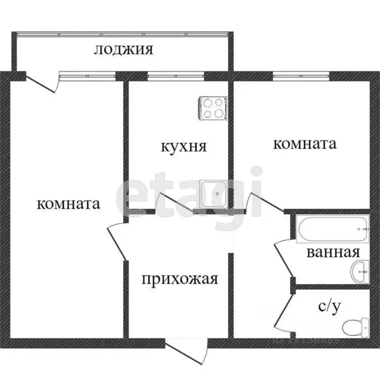 2-к кв. Хабаровский край, Хабаровск ул. Халтурина, 6 (47.6 м) - Фото 1