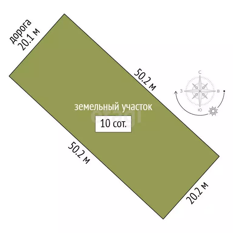 Участок в Мысовское сельское поселение, село Семёновка, улица Лидии ... - Фото 1