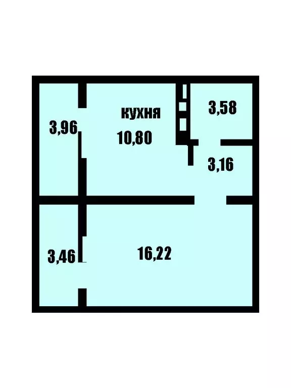 1-комнатная квартира: Оренбург, улица Рокоссовского, 3 (38 м) - Фото 0