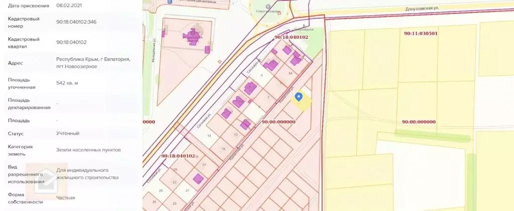 Участок в Крым, Евпатория городской округ, Новоозерное пгт ул. ... - Фото 0