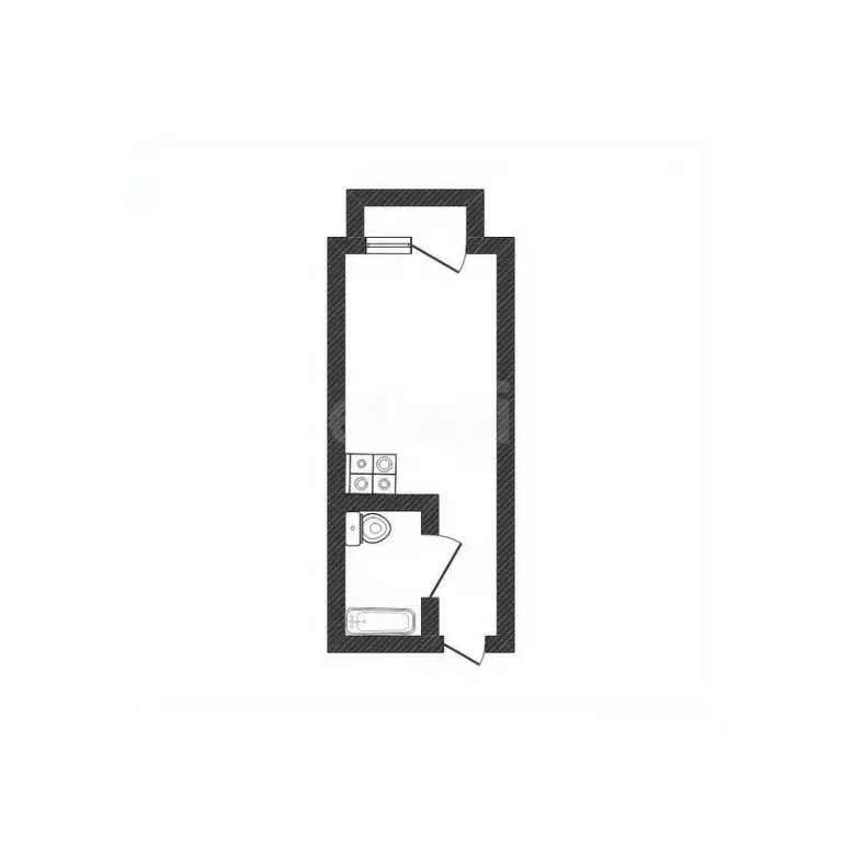 Студия Алтайский край, Бийск Советская ул., 189/1 (21.0 м) - Фото 2