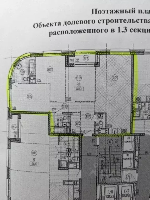 4-к кв. Татарстан, Казань ул. Алексея Козина, 2 (86.0 м) - Фото 2