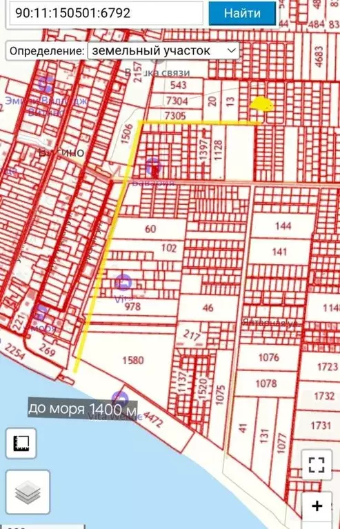 Участок в Крым, Сакский район, с. Молочное 2 (6.2 сот.) - Фото 1