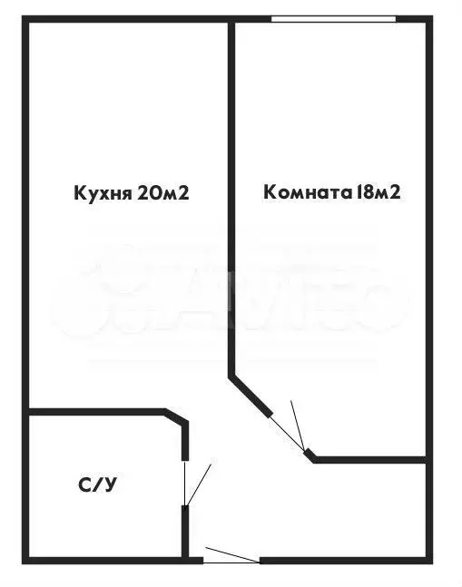 1-к. квартира, 56,2 м, 10/10 эт. - Фото 0
