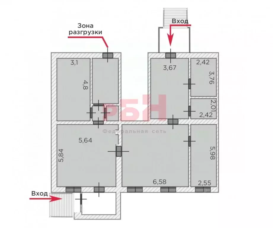 Помещение свободного назначения в Тюменская область, Тюмень ул. ... - Фото 1