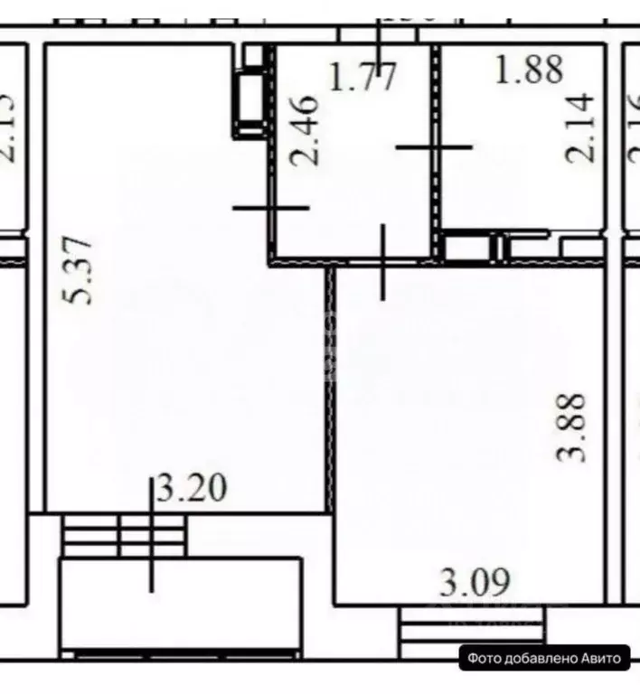 1-к кв. Московская область, Ленинский городской округ, Мисайлово пгт, ... - Фото 2
