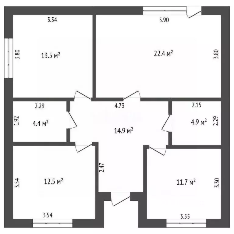 Дом в Белгородская область, Корочанский район, Мелиховское с/пос, с. ... - Фото 2