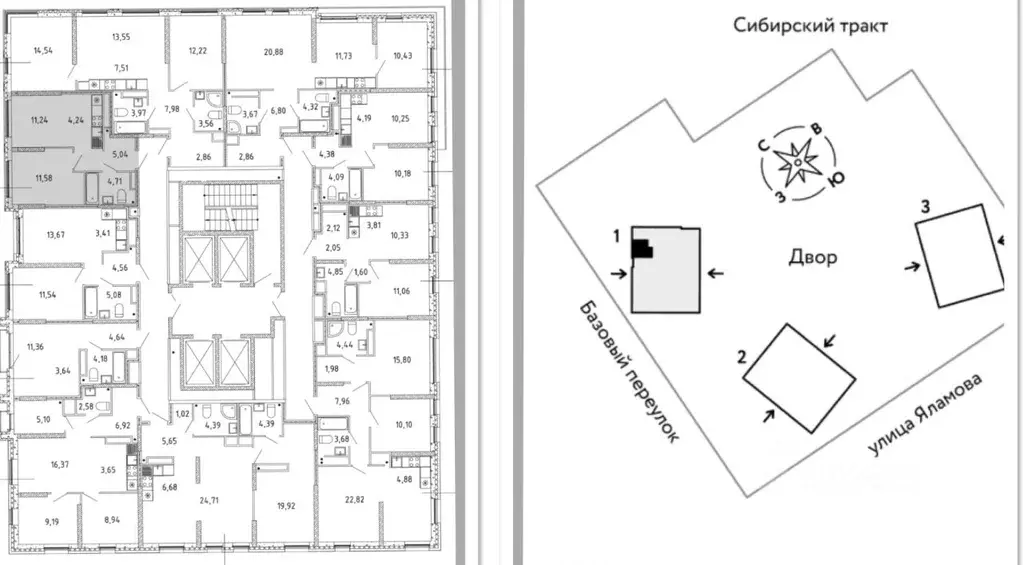 2-к кв. Свердловская область, Екатеринбург тракт Сибирский, 24Д (36.4 ... - Фото 2